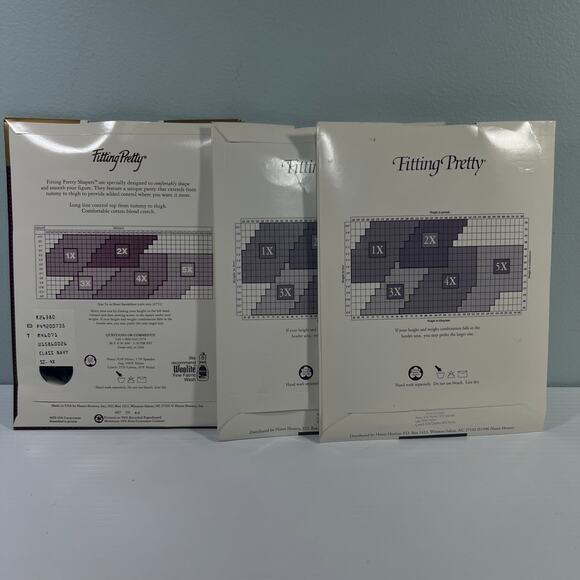Hanes Fitting Pretty 3 Pair Queensize Size 4X Plus Pantyhose 770 Shapers - Picture 2 of 7